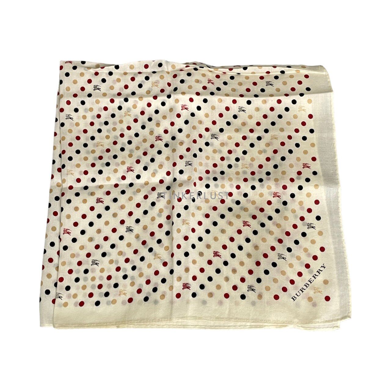 Burberry polka best sale dot scarf